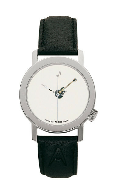 Akteo Horloge Gitaar Ebony