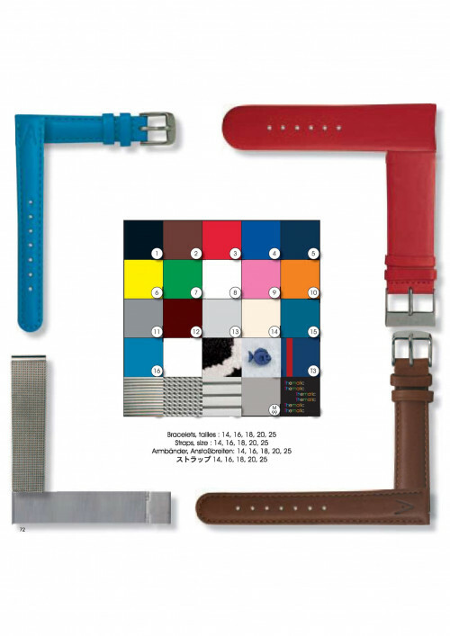 Akteo Leather Strap Red 18 mm